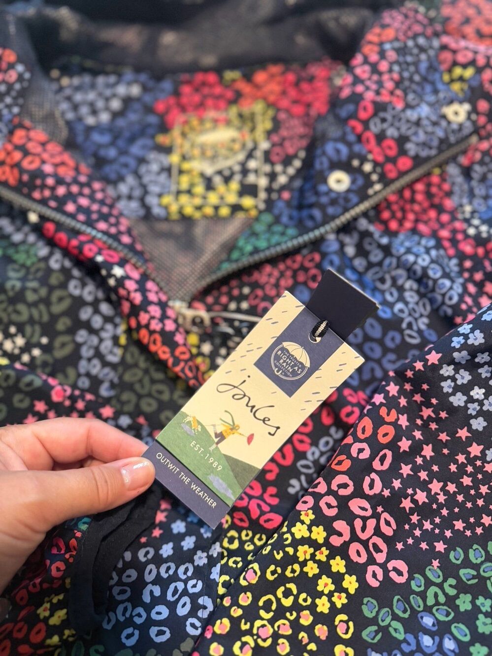 Joules Waybridge Raincoat in Party Leopard Print Women’s Size 6 NWT! - Picture 9 of 12